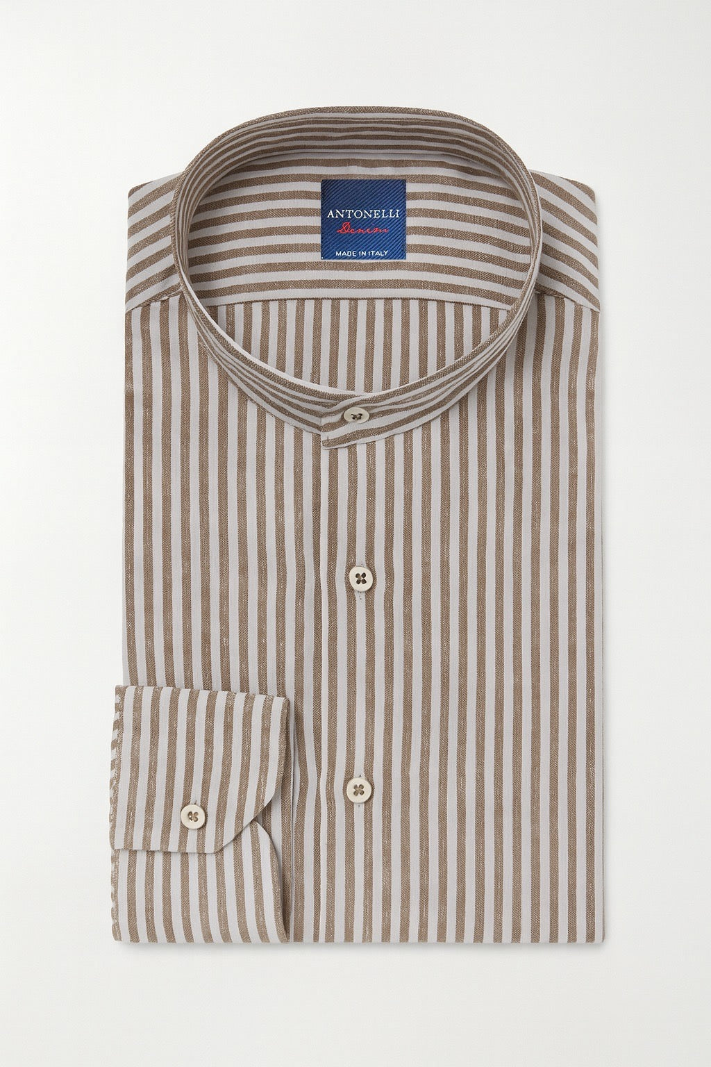 Camicia di Lino collo Coreano
