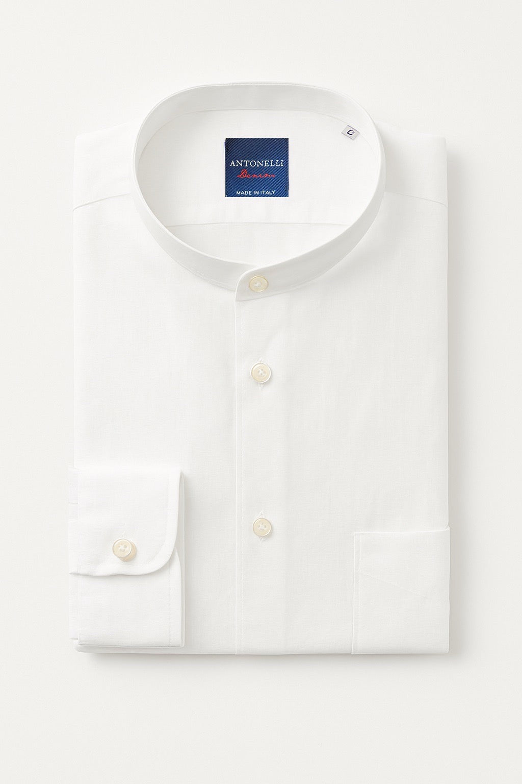 Camicia di Lino collo Coreano