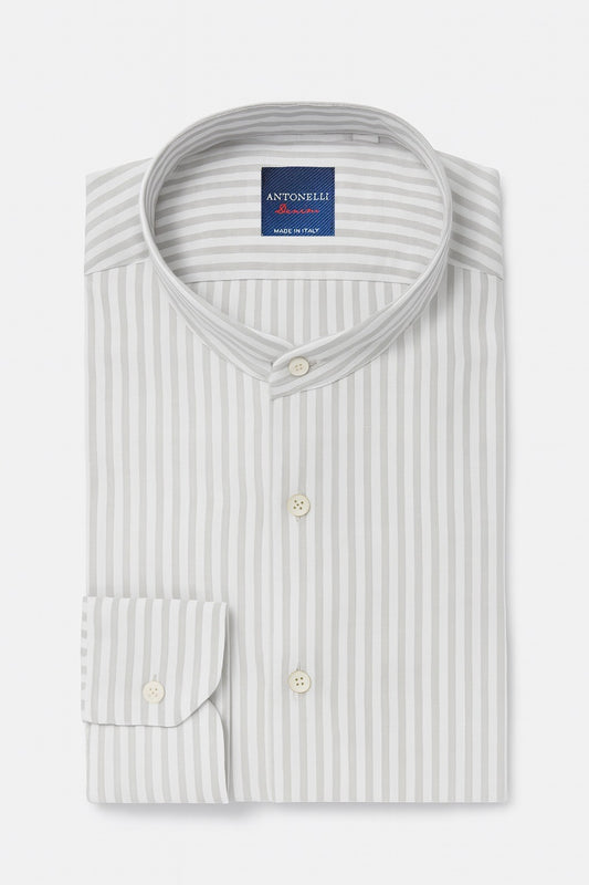 Camicia di Lino collo Coreano